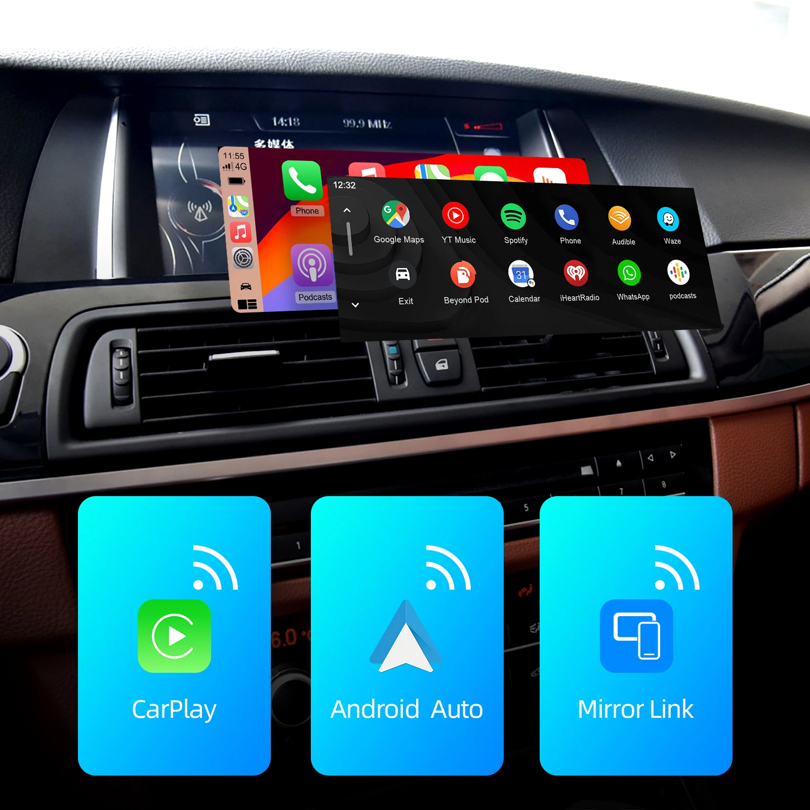 Ezontronics Wireless CarPlay Android Auto retrofit kit decoder box