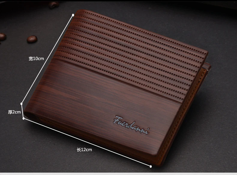 New Men's Short Wallet Multifunction Fashion Iron Credit Card Holders Pu Money Bag Vintage Men Leather Wallet Slim Male_voghion.com