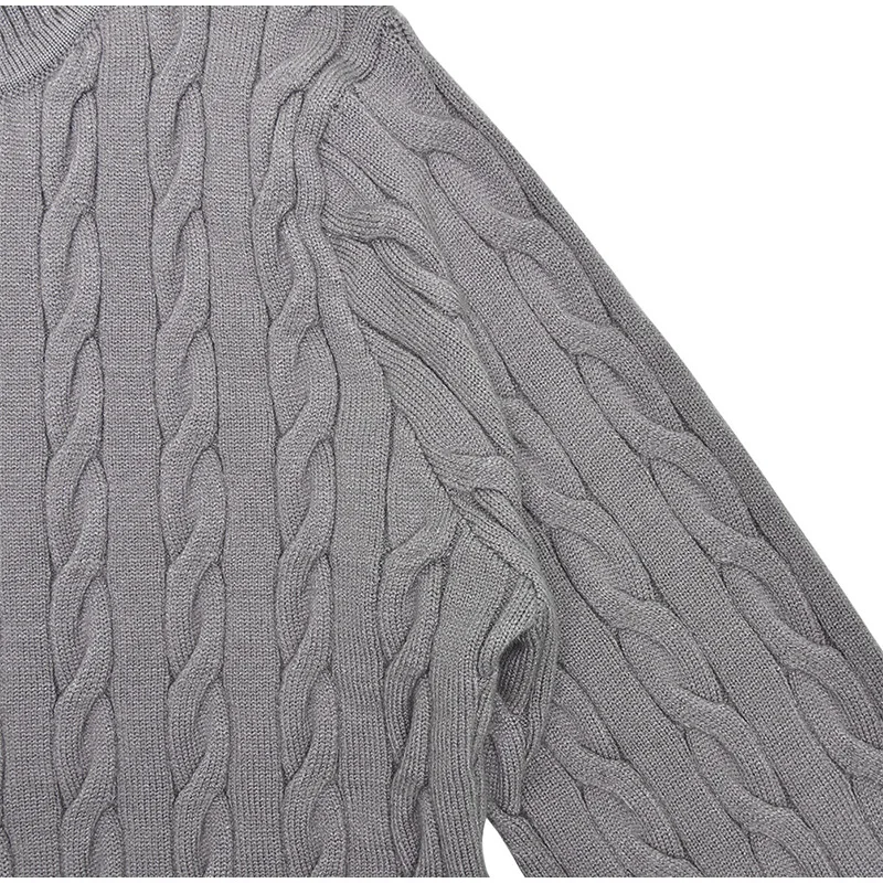 Casual Knitted Solid Zipper Sweater Woman Vintage Slim Fit Stand Collar Cardigan Sweaters Lady Autumn Versatile Street Knitwear