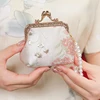 Chinese Style Embroidered Brocade Coin Purse Elegant Retro Small Mini Bag Wedding Party Luxury Designer Women Evening Clutch 4