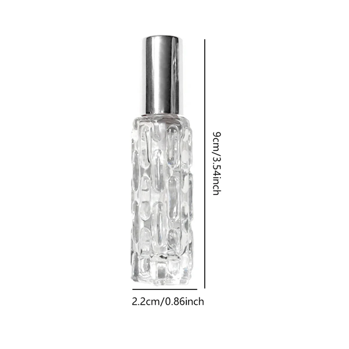 1pc-10ml Glass Portable Refillable Perfume Bottle Cosmetic Container Empty Spray Atomizer Travel Sub-bottle