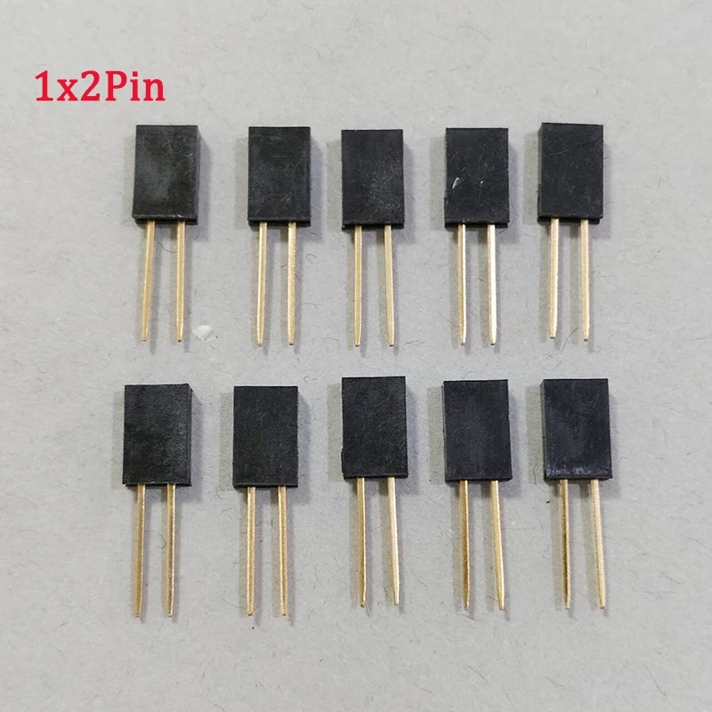 10PCS 2.54mm 피치 스트레이트 핀 연장형 11mm 핀 암 헤더 커넥터 1x2/3/4/5/6/8/10/15/20/40핀 단일 행 PCB 소켓