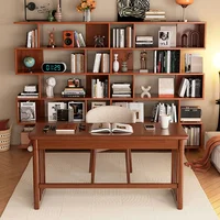 Solid Wood White Bookcase Floor Story Traditional Minimalist Bookcase Shelf Interior Librero Organizador Mueble Furniture
