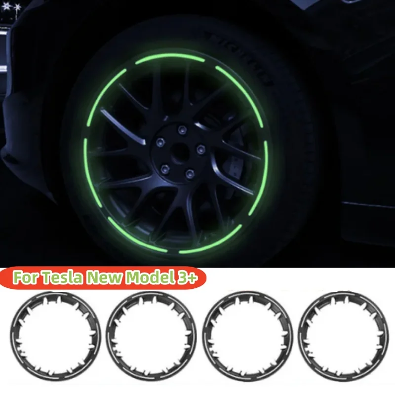 

4 шт., светящиеся защитные колпачки для ступицы колеса Tesla Model 3 Highland 2024