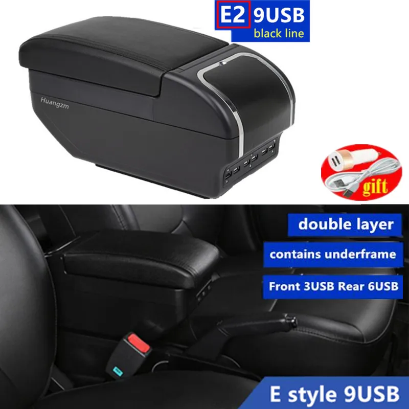 For Dacia Spring Armrest Box For Renault K-ze Car Armrest Box For Dacia  Spring Electric Armrest With Usb Cup Holder Accessories - Armrests -  AliExpress