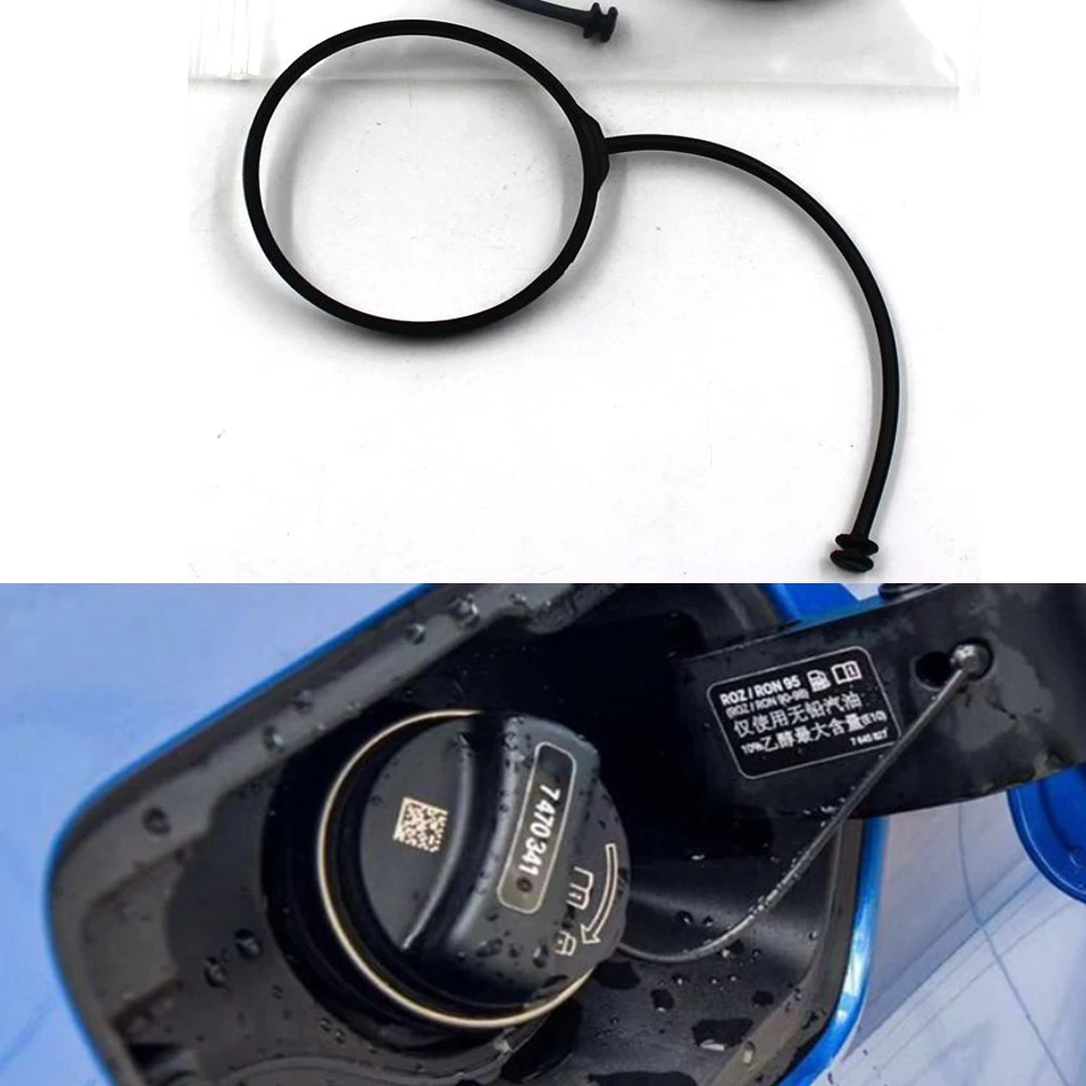 Fuel Tank Cover 1PC Universal Petrol Diesel Fuel Oil Tank Cover Rope For BMW 1 2 3 4 5 6 7 Ser M X1 X3 X4 X5 X6 E70 E60 E90 F10 Mini 16117222391
