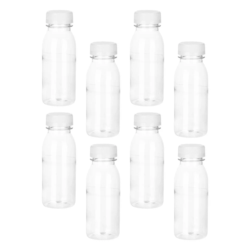 

6/8/10pcs 100ml Plastic Bottles Simple Milk Tea Bottles Beverage Bottle PET Food Grade Beverage Bottle With Lid