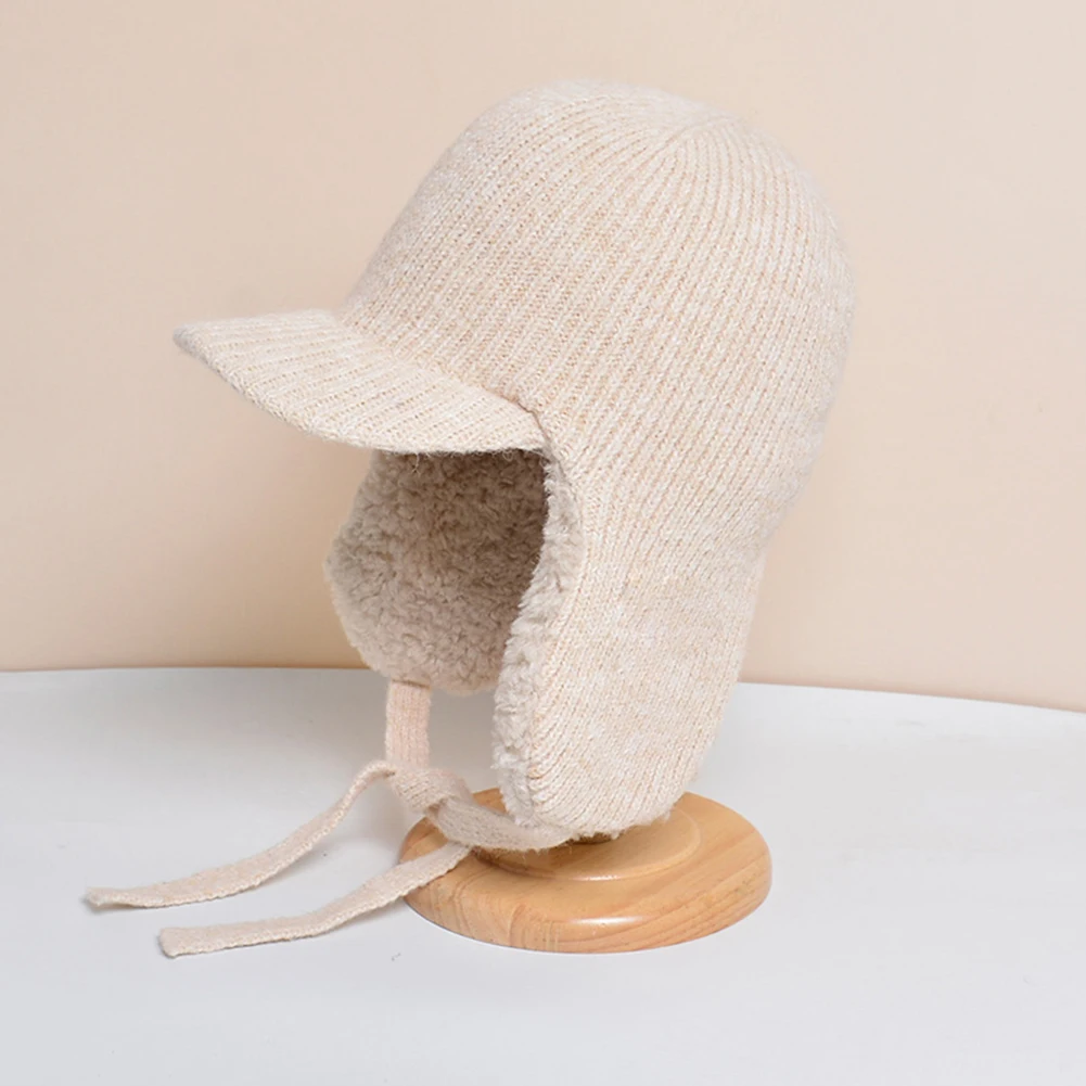 

Бархатная шапка для защиты от холода для мужчин и женщин, вязаная шерстяная шапка для защиты ушей, плюшевая шапка для защиты ушей на осень и зиму