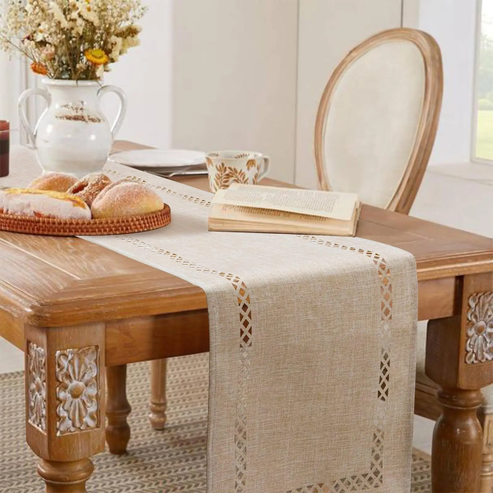 Modern Linen Table Runner 2