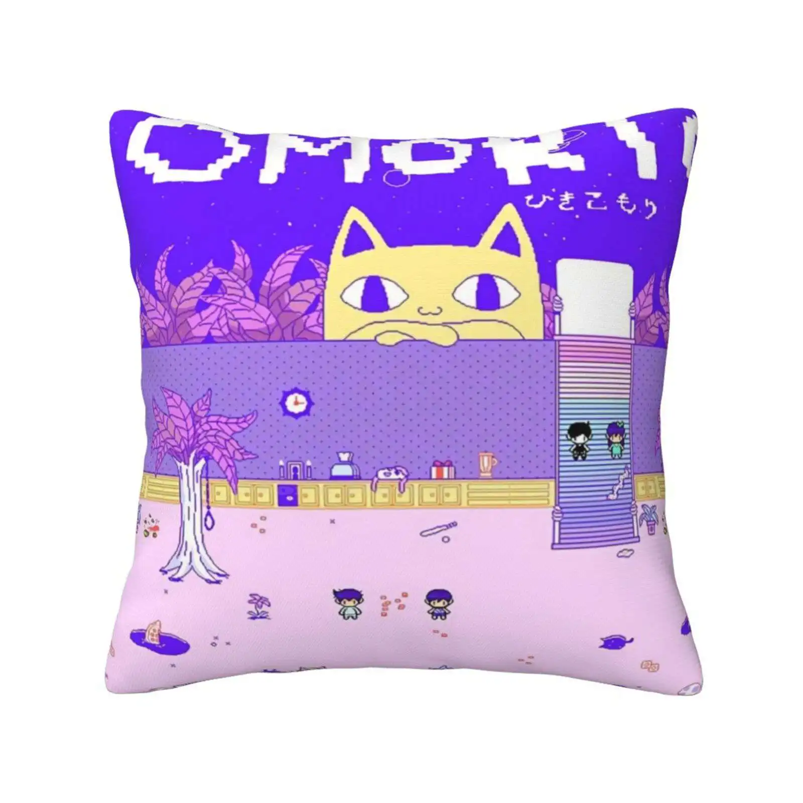

Omori мемы футболка Omori игра наклейка подушки для спальни украшение для дома Omori игра Omocat Omori Aubrey Omori аниме Omori