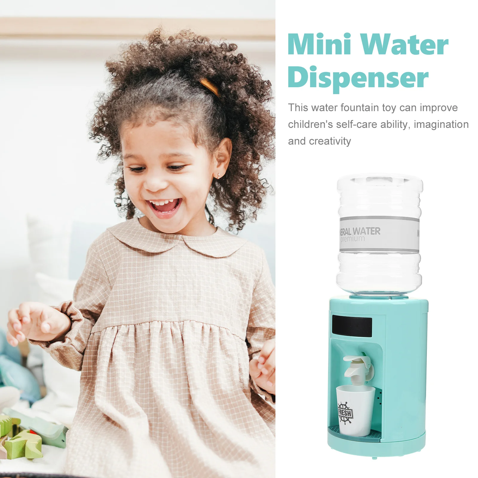 Water Dispenser Toy Drink Fountain Kids Toys Desktop Small Toddler Plastic Fountains for Child Mini
