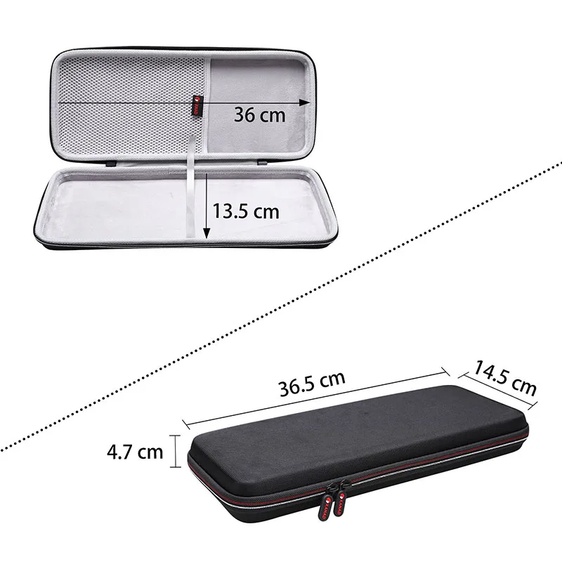 Xanad Eva Case Duro para Logitech K400 Plus Logitech Teclas Pop Logitech mx Mecânico Mini Teclado de Toque sem Fio Touchpad - Imagem 6