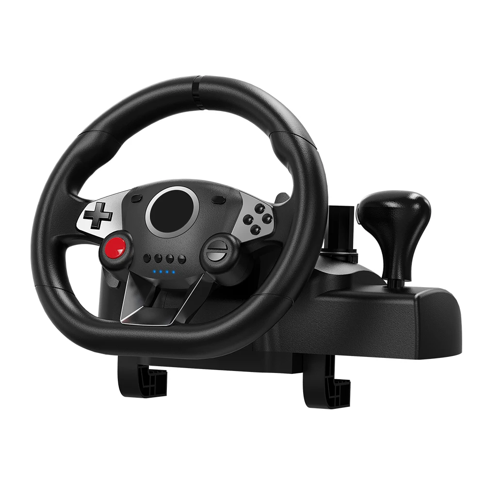 

Factory 270 degree steering angle game steering wheel joystick For pc/ps3/X-360 with simulated foot pedal
