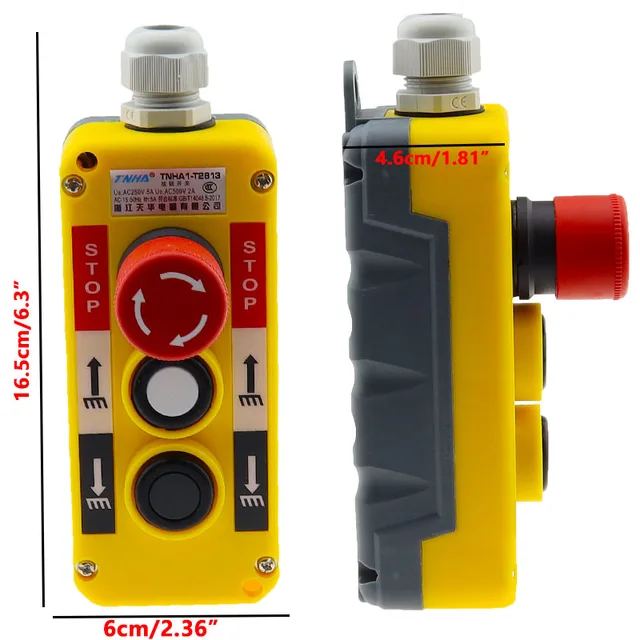 Up Down Electric Switch Crane Hoist Push Button Switch, Rain Proof Up ...
