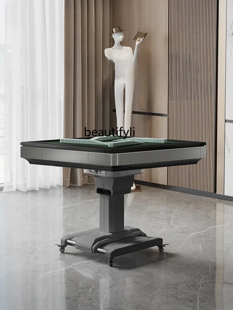 

Roller Coaster Mahjong Machine Automatic Modern Dining Table Dual-Use Heating Electric Folding Mahjong Table