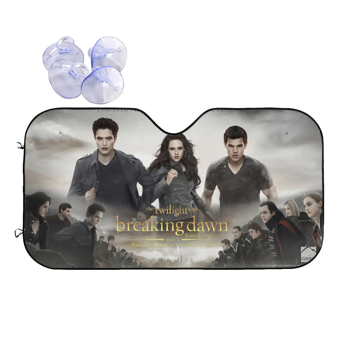The Twilight Saga Breaking Dawn Fashion Windshield Sunshade Edward Bella Jacob Black Sunshade Visor Ice Shield Dust Protection