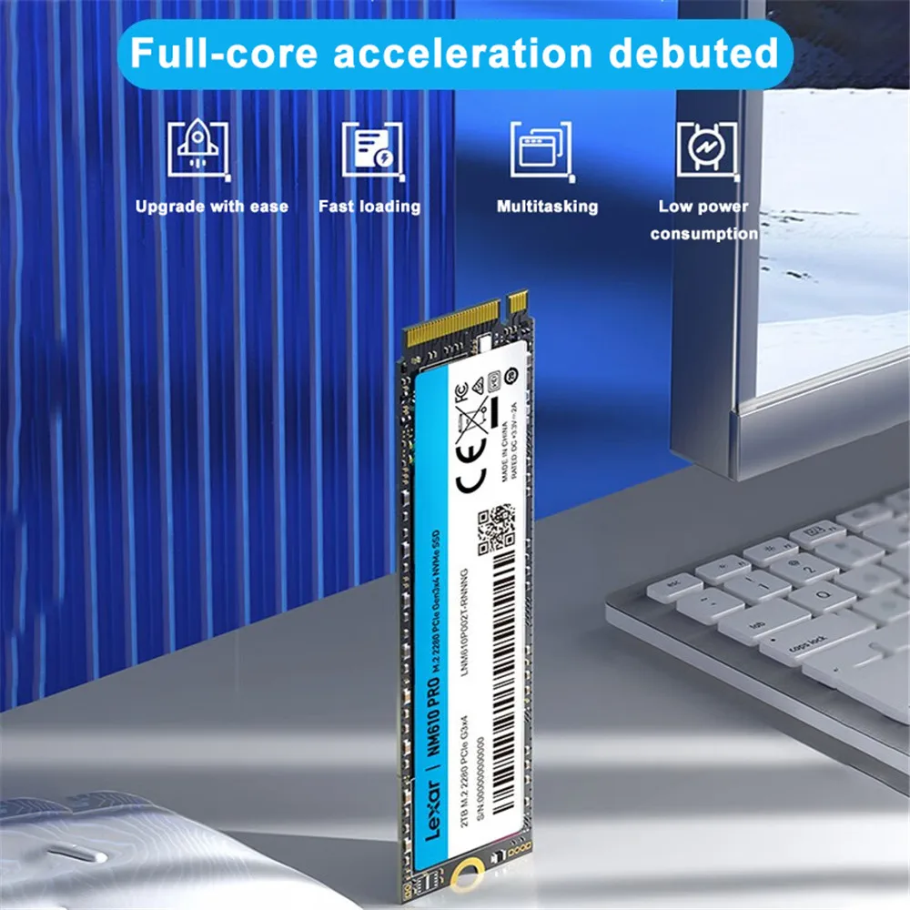 Lexar NM610 PRO 4TB（2TB×2枚） NVMe SSD Lexar® NM610 PRO M.2 2280 PCIe Gen3x4 NVMe SSD | Lexar