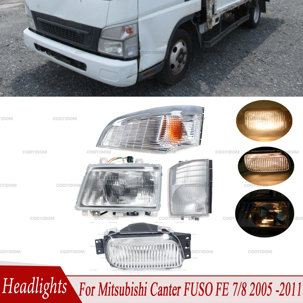 For Mitsubishi Canter FUSO FE 7/8 2005 2011 Car Front Fog Light Corner