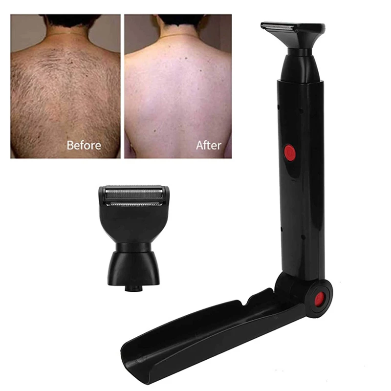 Back Hair Shaver Electric Hair Trimmer Body Hair Removal Tool Foldable & Cordless Design for Men Women Pain-Free Shave new design multi purpose anti rust lubricant 20l rust removal cleaning agent stain removing agents