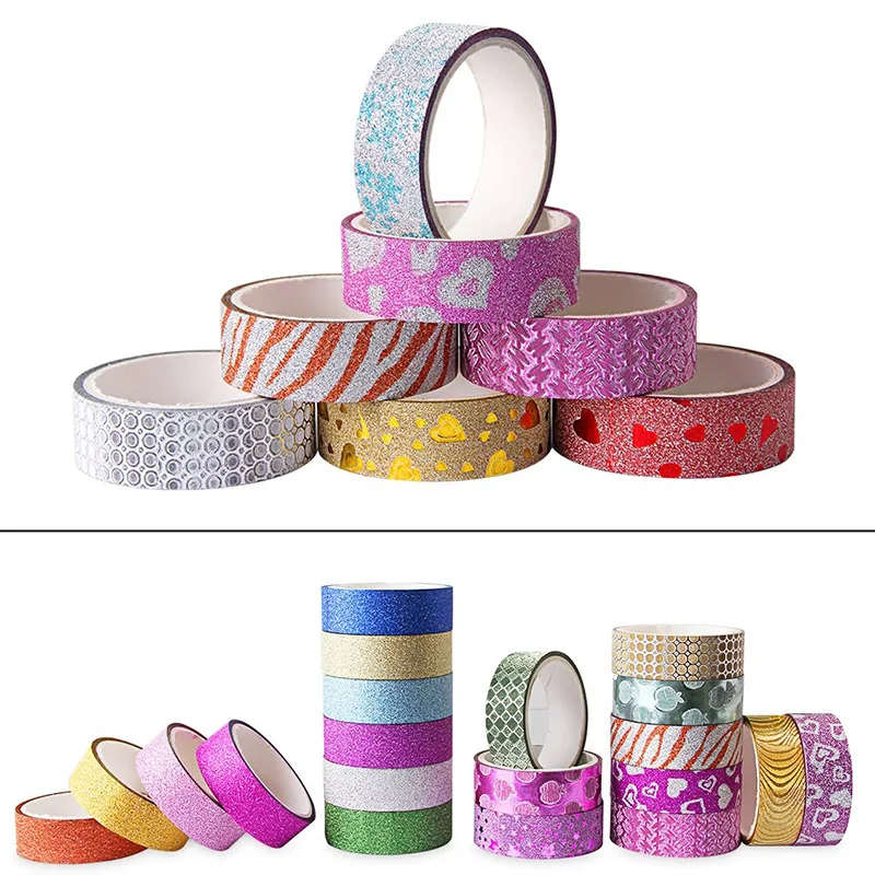 1.5cm Manual diy gold onion powder printing and paper tape h tear decoration sticker Jewelry packaging  display appliances