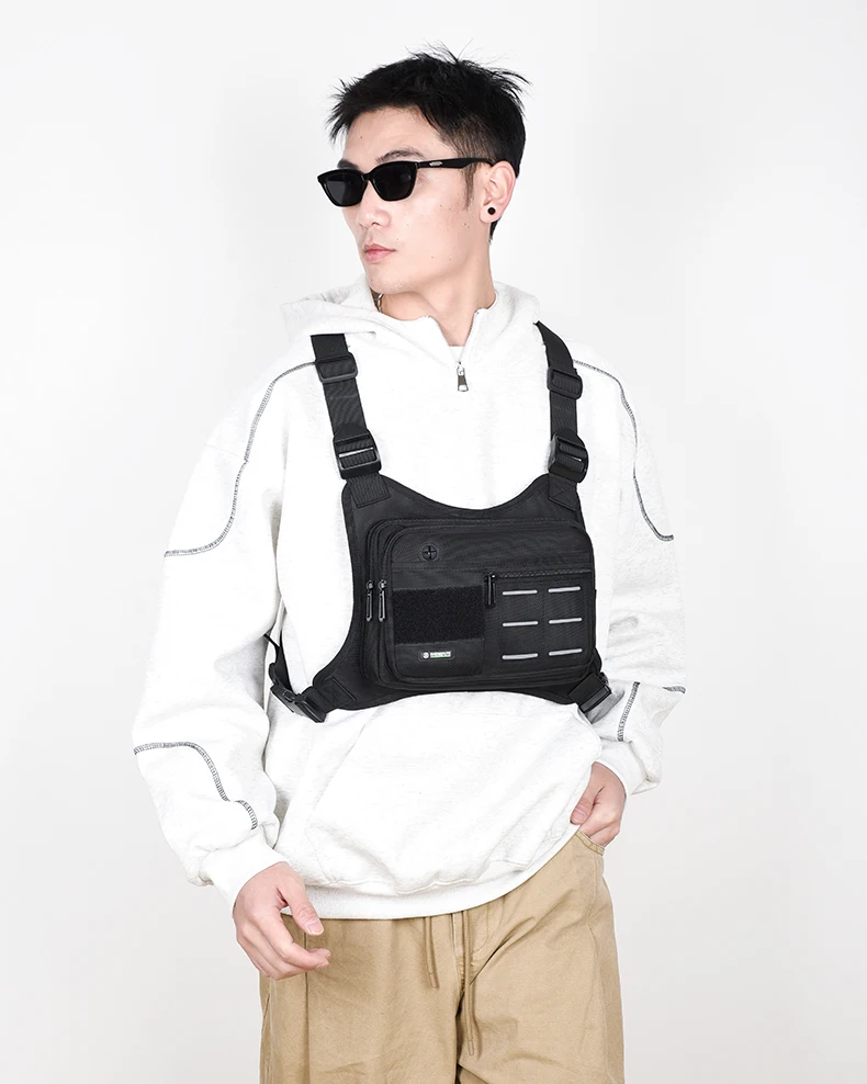 Tactical Functional Men Vest Bag Waist Packs High Quality Waterproof Men Pack Bag Backpack Fashion Trends Men Sling Bag Shoulder