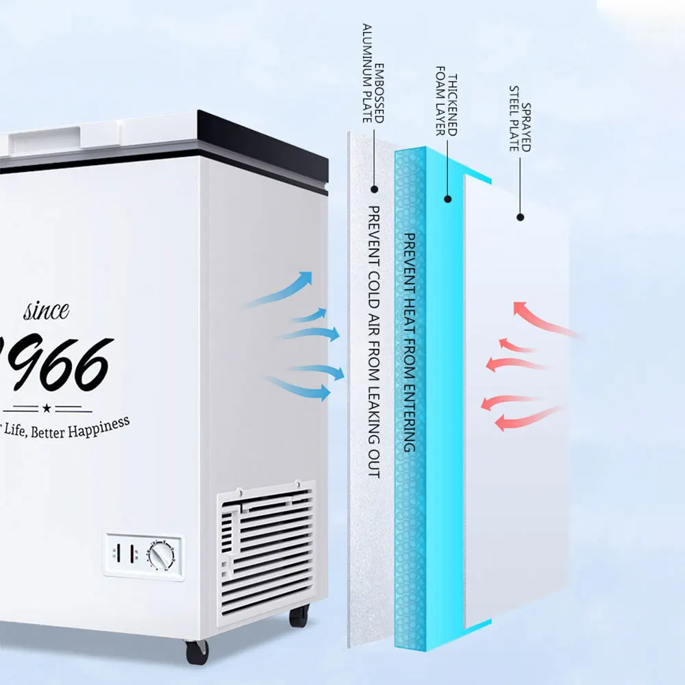 New 108L Household Fridge Kitchen Refrigerator Built-in Beverage Cooler for Restaurant Bar Cafe Cooling Drinks Frigobar