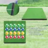 Kids Golf Chipping Game Set Golf Training Aid Battle Royale Golf Fun Practice Mat with Sticky Balls Outdoor Indoor Golf Toys 4