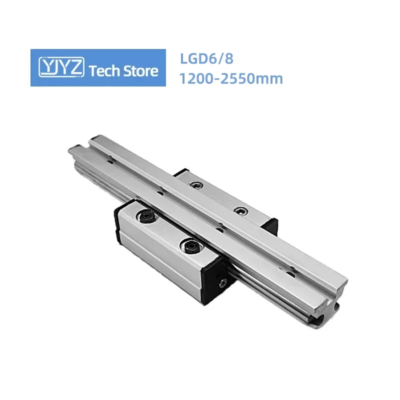 Externe zweiachsige Linearführung 1PC LGD6 LGD8 LGD12 optische Achse Holzbearbeitung Schiebetisch Rollenschieber Länge 150mm-1150mm – Detail 8