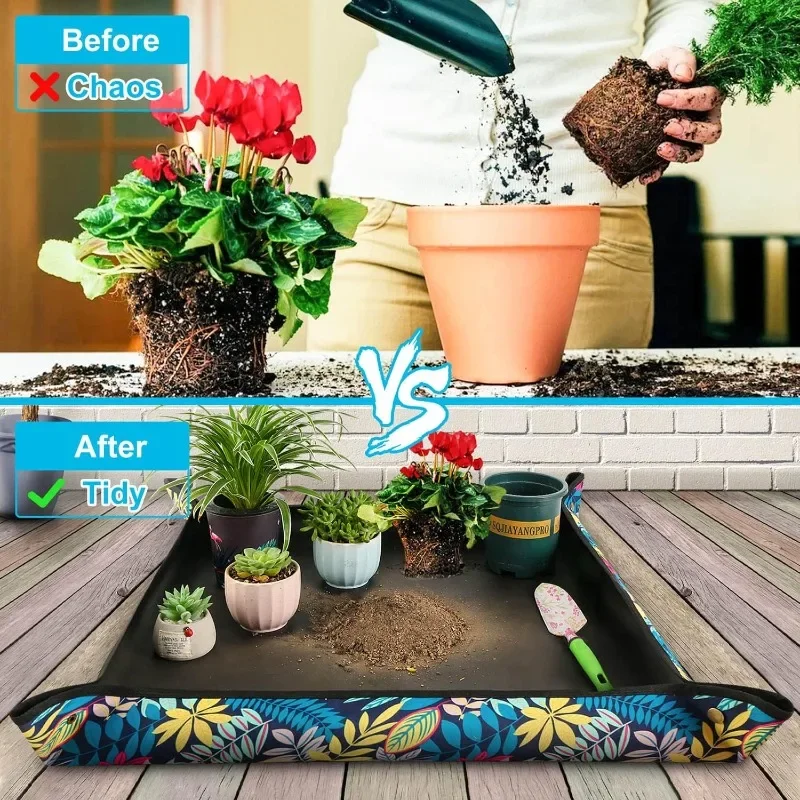 Gardening mat planting mat 10PCS gardening mat soil replacement mat change pots plant flowers mix soil gardening tools supplies