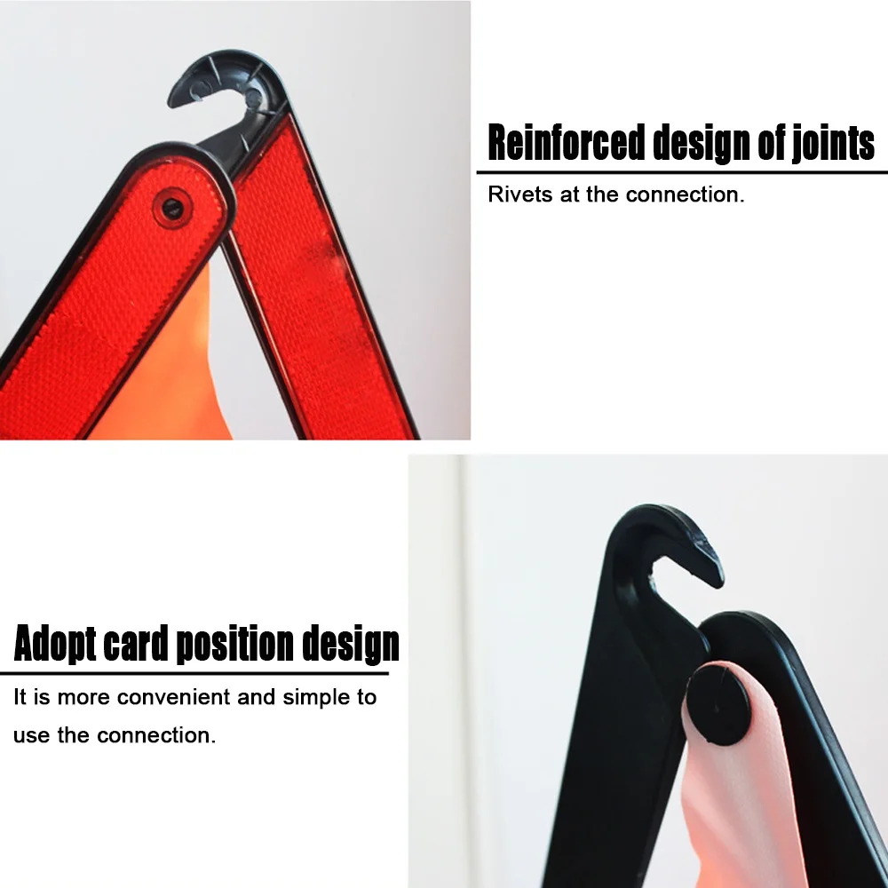 안전 비상 삼각대 경고판 차량 접이식 반사 주차 경고 삼각대