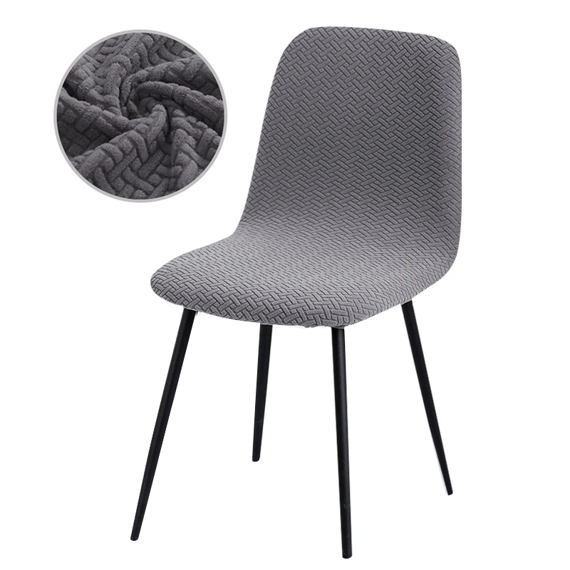 Higher Quality Velvet Chair Cover 1/2/4/6 pcs Stretchable Chair Cover For Dining Room 2 Type of Fabrics Chair Slipcover For Home 5