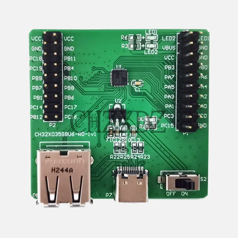 2Pcs/Lot CH32X035 Basic Evaluation Board RISC-V USB PD MCU WCH pcb board pcb board assembly printed circuit board evaluation board