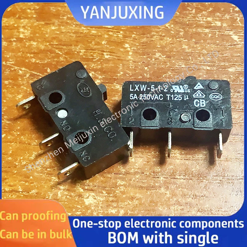 1pcs/lot LXW-5-1-2 Microswitch long handle small travel limit switch 2 pin 3 pin ultra light touch