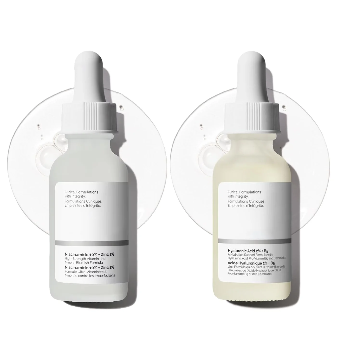 Sérum visage hydratant 30ml Acide Hyaluronique 2% + B5 & Niacinamide 10% + Zinc 1% pour une peau lisse, douce et hydratée - Coffret soin visage