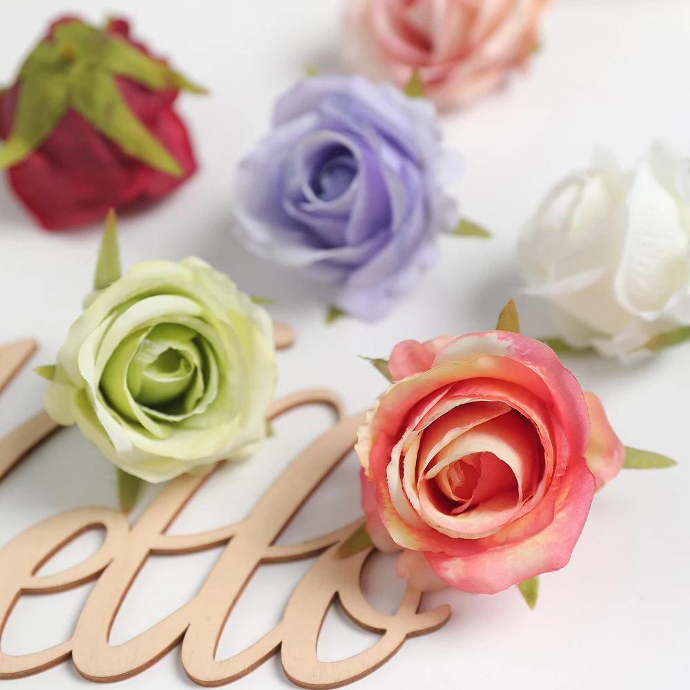 10/20pcs Rose künstliche Blumen 5,5 cm gefälschten Blumen kopf für zu Hause Raum dekor Garten Hochzeit Dekoration DIY Girlande Geschenk zubehör – Detail 7