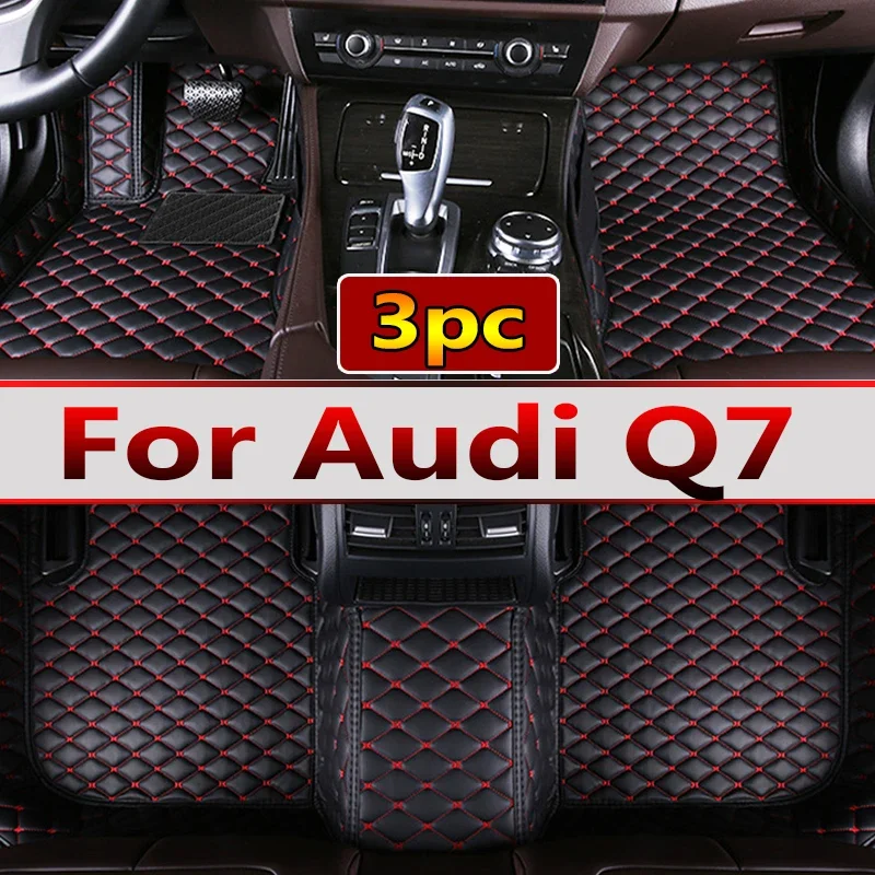 

Кожаные автомобильные коврики на заказ для Audi Q7 2006-2015, 5-местные коврики для центра прямых поставок, коврики, подкладки для ног, аксессуары