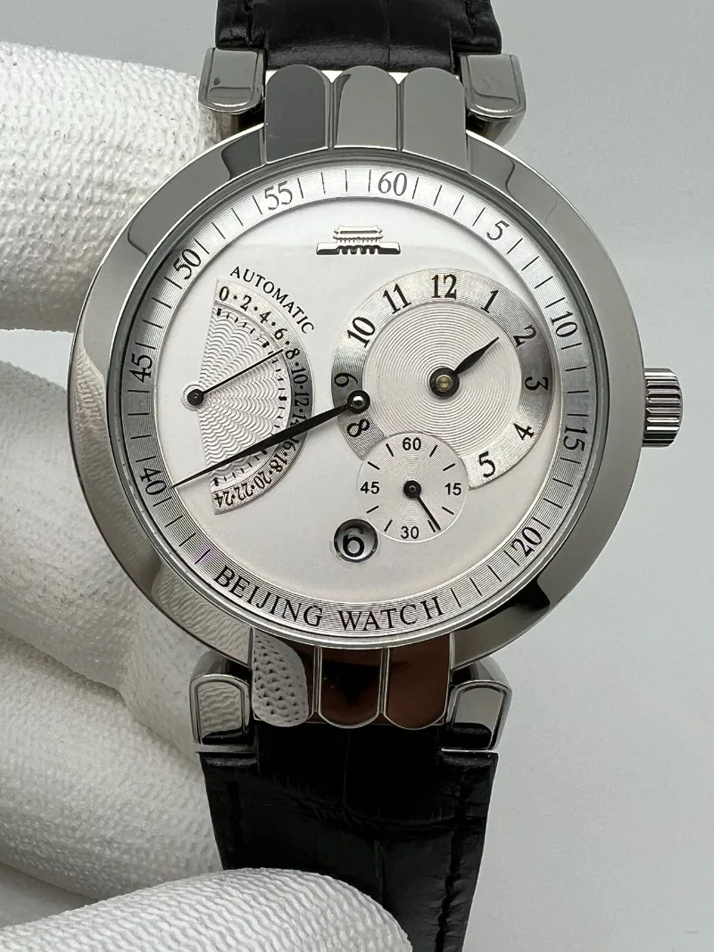 Beijing Watch Silver Bridge Series White Disc Complex Function Fully Automatic Mechanical Watch