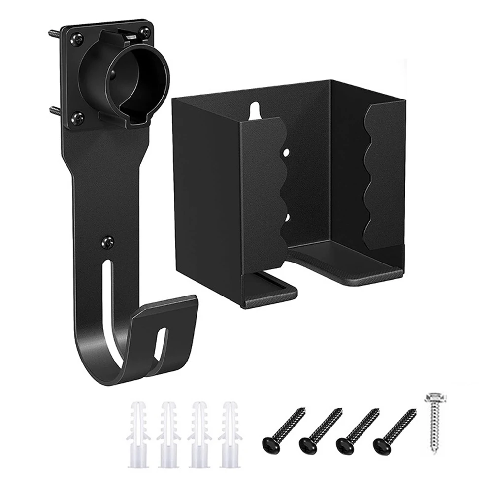 

1pcs EV Charger Holder Wall Mount Kit For SAE J1772 Connector Charger Control Box Hook Expansion Screws