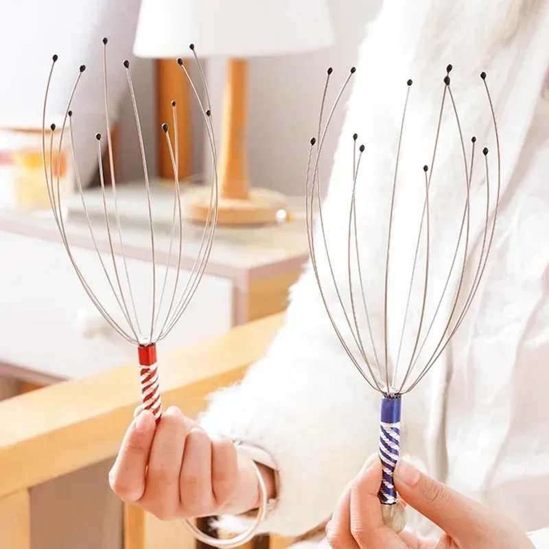 Relaxer Brain Massage Octopus Head Massager Scratching Scalp Relaxation Relief Body Massager Scratcher Relieves Tension Claw