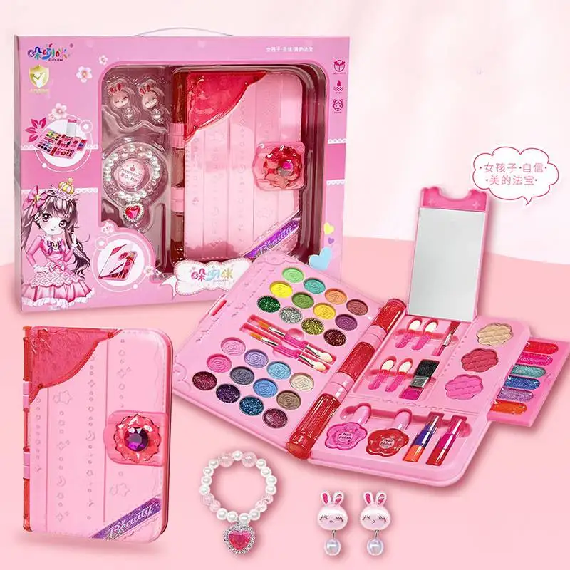 

Princess Play House Kids Makeup Set Playset Cosmetics Makeup Toy Set For Toddlers Girls Children Cosplay Party