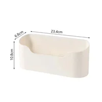 Support de rangement adhésif mural de cuisine, boîte de rangement multifonctionnelle pour porte d'armoire sous évier, étagère à tiroir, organisateur de salle de bains 6