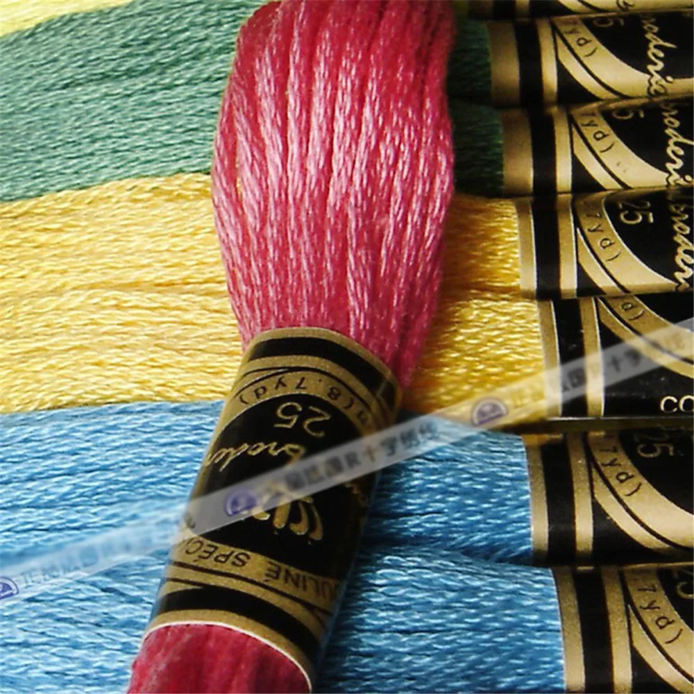 Cross Stitch Floss Cotton Cross stitch Floss Embroidery thread Cross Stitch Embroidery Hand Knitting Sewing Weaving 8m 447 color