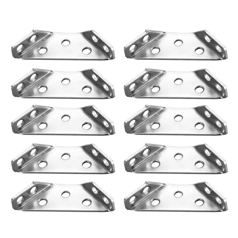 

Angle Fasten Connector Universal Furniture Corner Connector for Shelf Cabinet Triangle Support Corrosion Resistant Simple