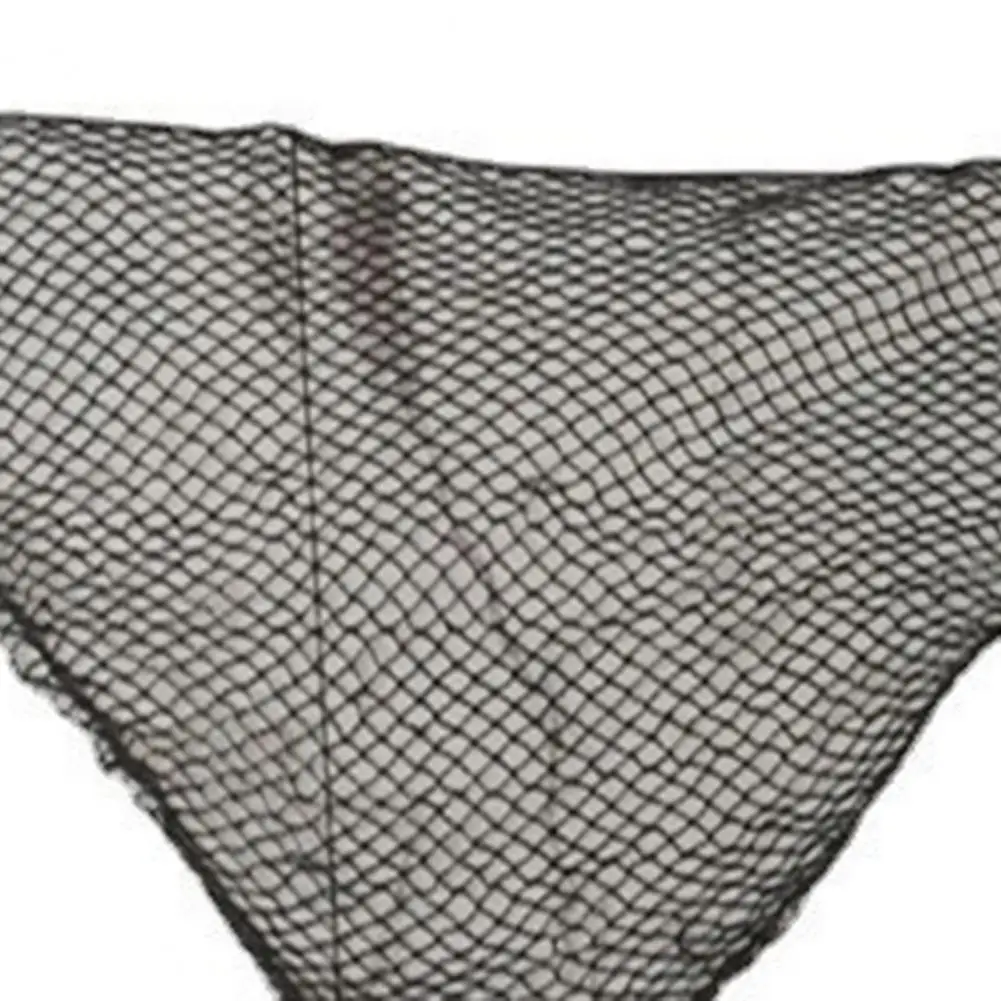 Durable Cotton Hair Net Good Breathability Effective Women Triangular Mesh Hair Net Universal Sleep Hairnet for