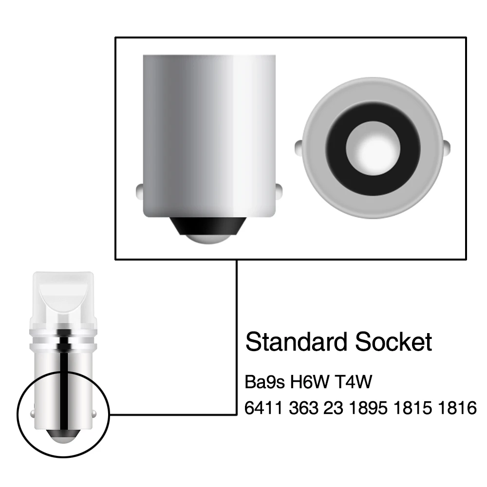 Xukey LED  ׸ ڵ   ȣ , 1895 363 233 DC12V ȭƮ 12913 12910 12929, BA9S T4W