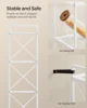 SONGMICS 5-Tier Metal Storage Rack, Shelving Unit with X Side Frames, Dense Mesh, 12.6 x 23.6 x 57.3 Inches, for Entryway 3