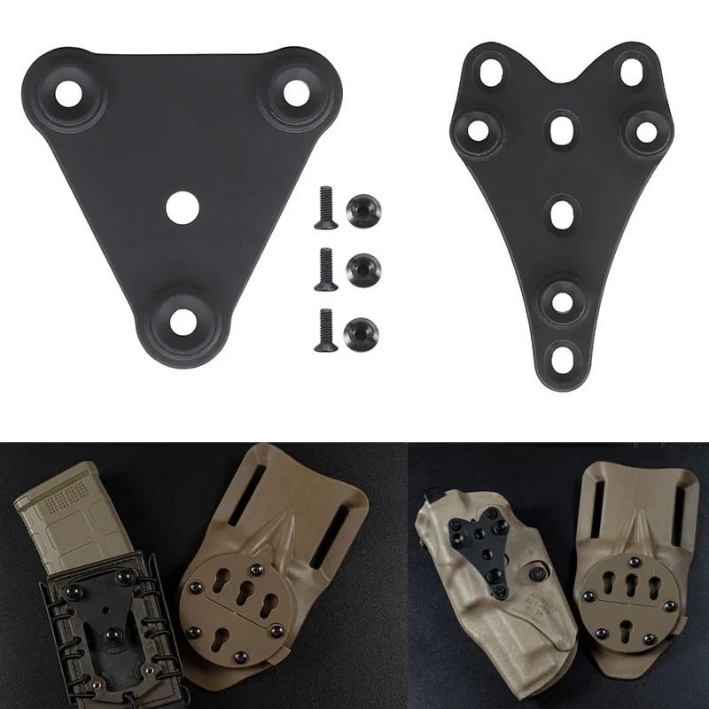 

Tactical Gun Holster Mount Adapter Mounting System Magazine Pouch Connection Quick Release Platform Waist Belt Plate