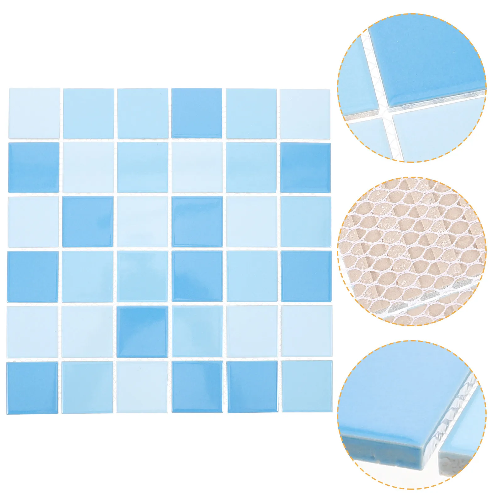 36개 세라믹 모자이크 타일, 수영장, 주방, 욕실 백스플래시 장식 타일, 세라믹 타일, 수영장 타일
