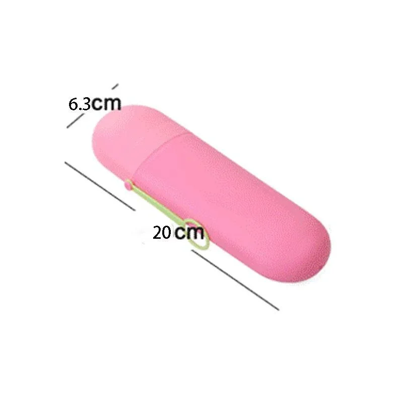 Portable Travel Toothpaste Toothbrush Holder Hat Box Household Storager Bathroom Accessories 1/3/5pcs (Random Color) toothbrush holder