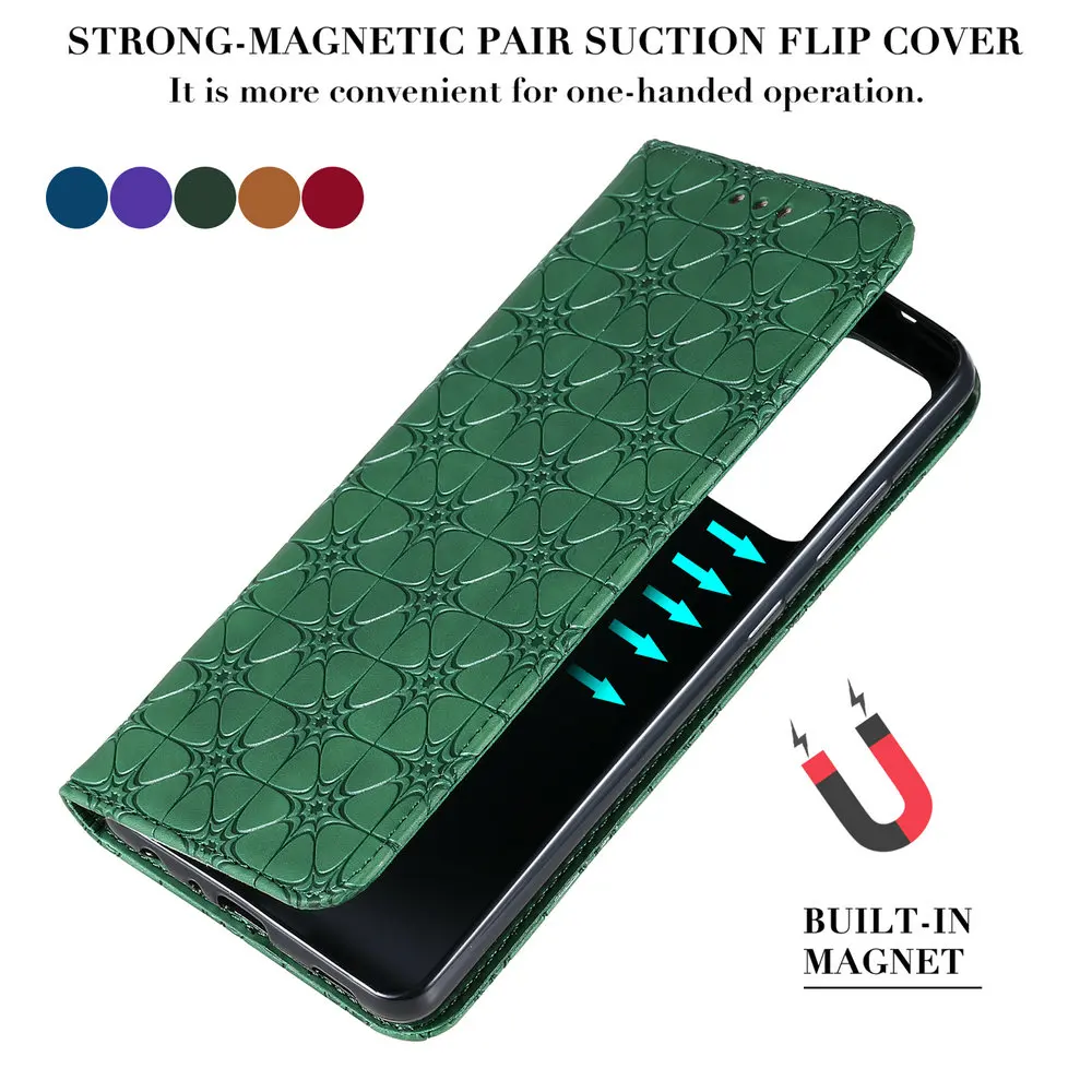 New Style Leather 3D Emboss Magnet Book Cover Per Samsung Galaxy A22S A52 A72 A42 A22 S A03S A02S A12 A32 4G Flip Case A 52 32 7